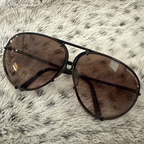 Porsche Design Carrera Black Aviator Sunglasses 5621